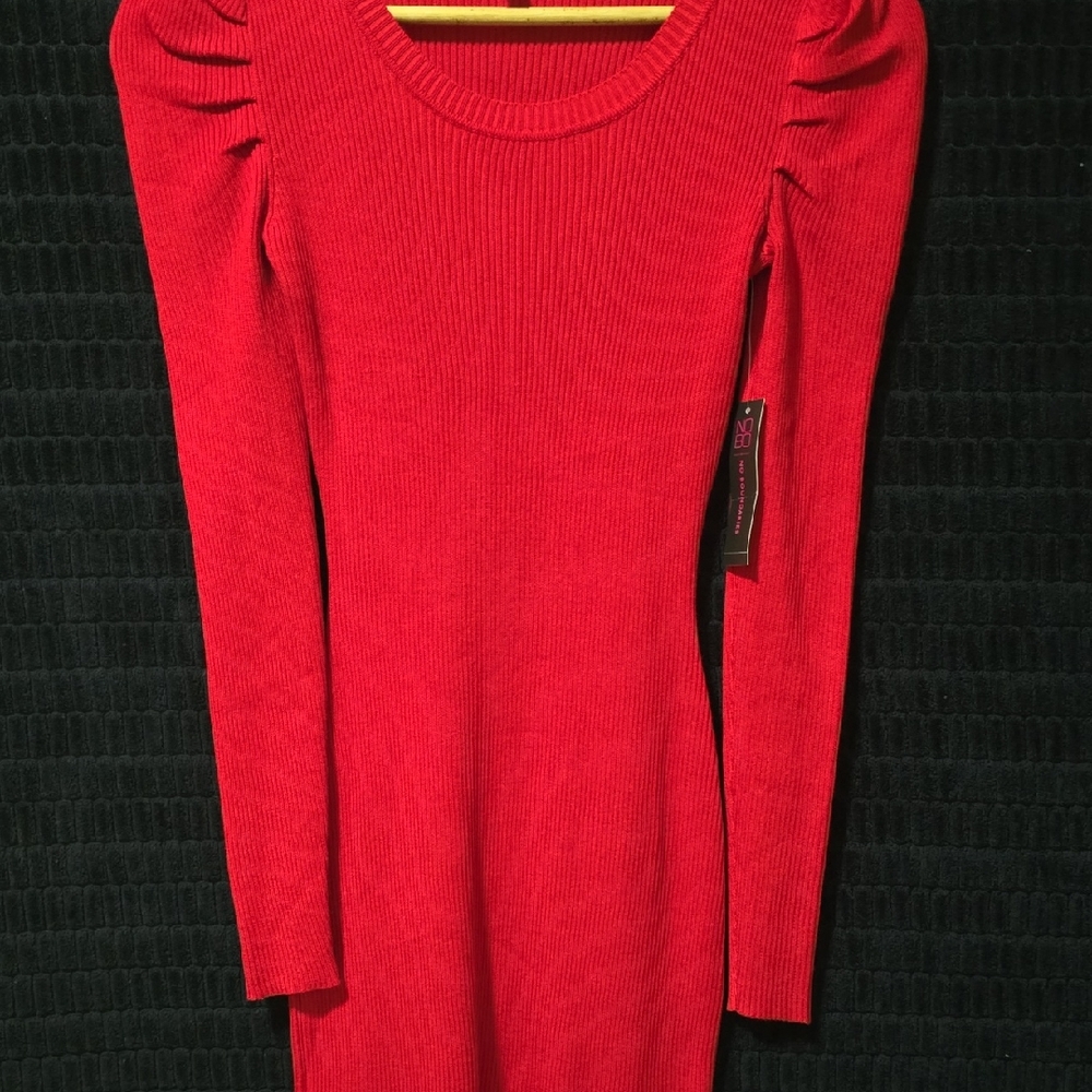 NOBO Radiant Red Long Sleeve Dress 006